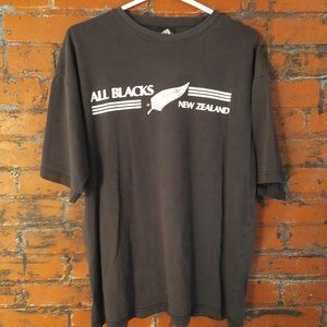 vintage adidas New Zealand All Blacks rugby team tee